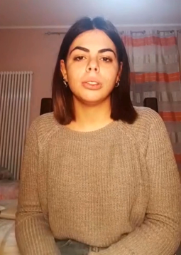 L'alunna Sara Papagni spiega l'indice Rt