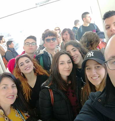 Gli alunni del progetto Erasmus
