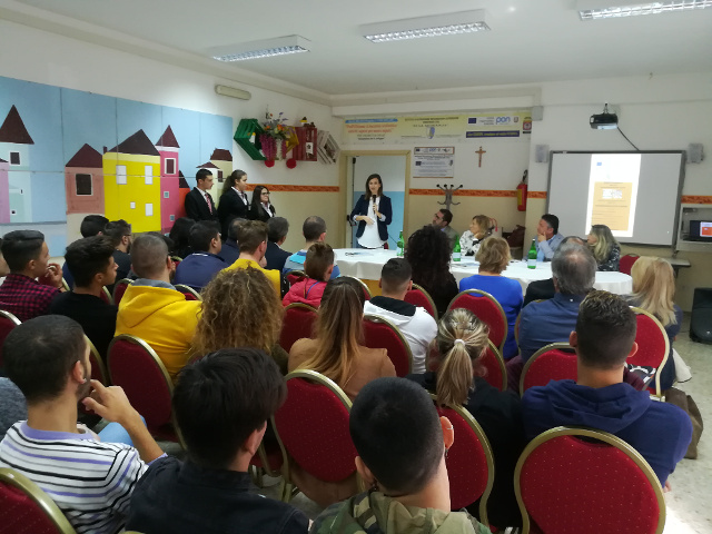 La sala dove è stato presentato il progetto