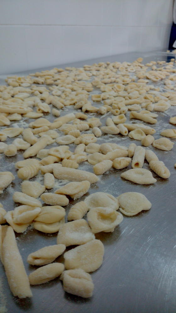 La pasta fresca realizzata