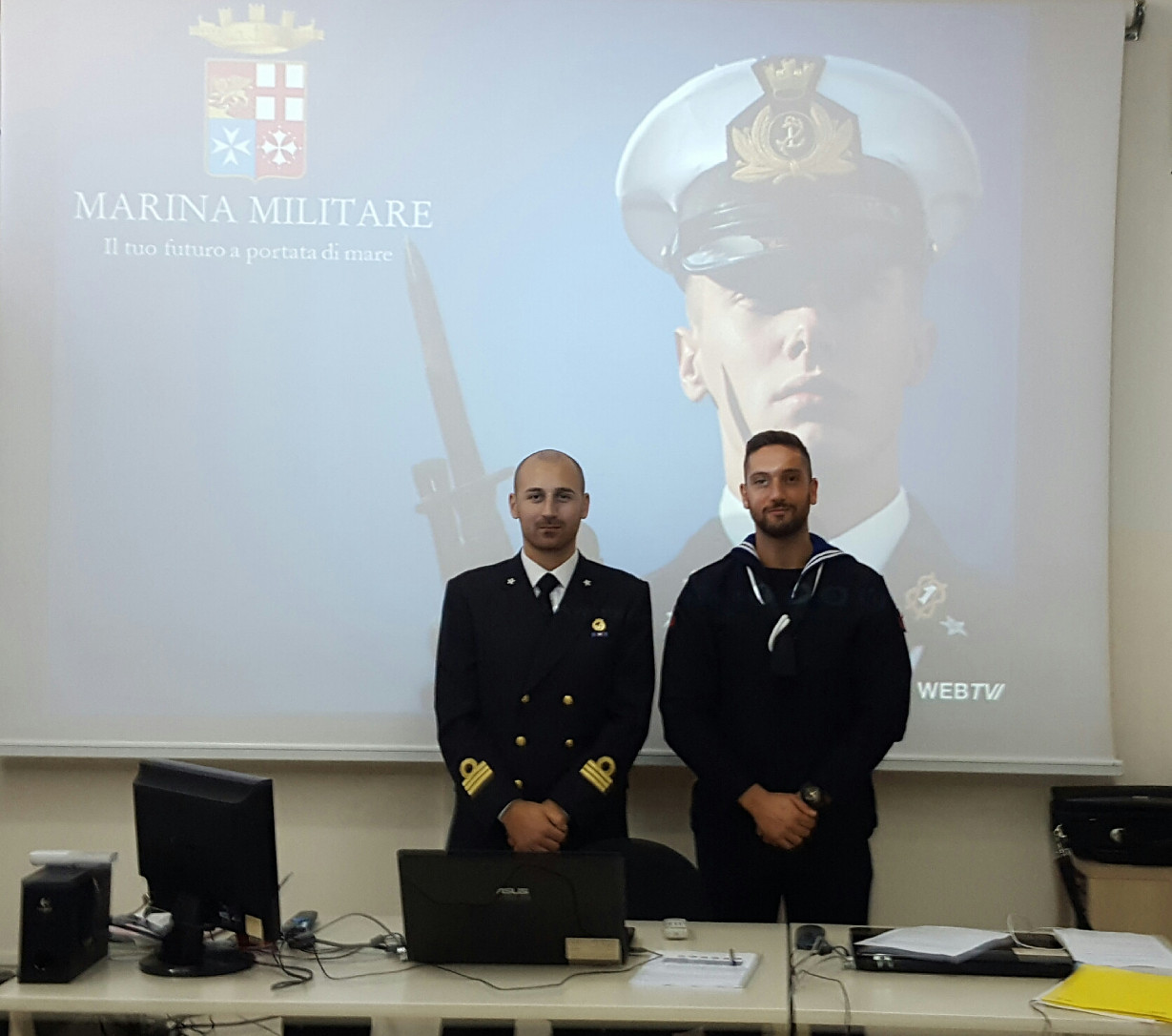 Il tenente di vascello dott. Petrunelli Ciro e il marinaio De Maio Andrea