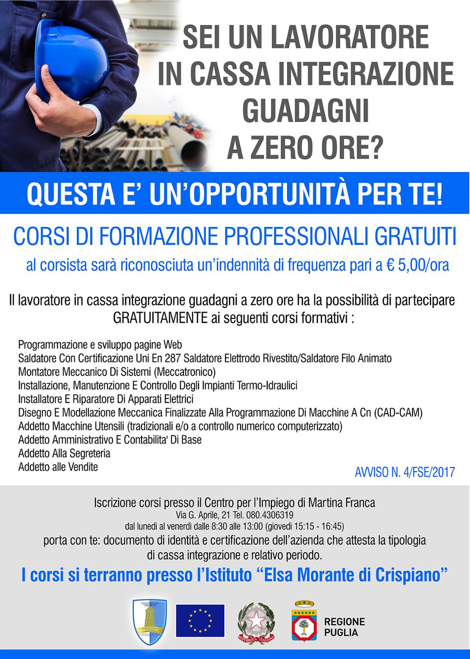 Corsi di Formazione Professionale gratuiti
